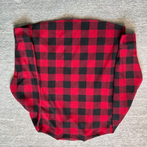 Wrangler Fleece Mens Shacket Shirt Jacket Red Buffalo Plaid Button Up Flannel XL - Picture 5 of 5